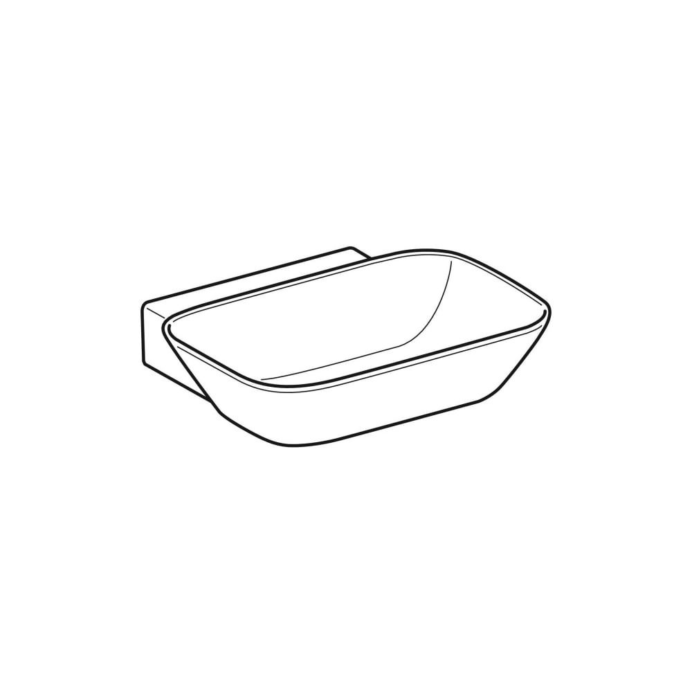 Geberit ONE Aufsatzwaschtisch Schalenform, Abgang vertikal, B 50cm T 42,5cm ohne Hah... GEBERIT-505040016 4025410953773 (Abb. 3)