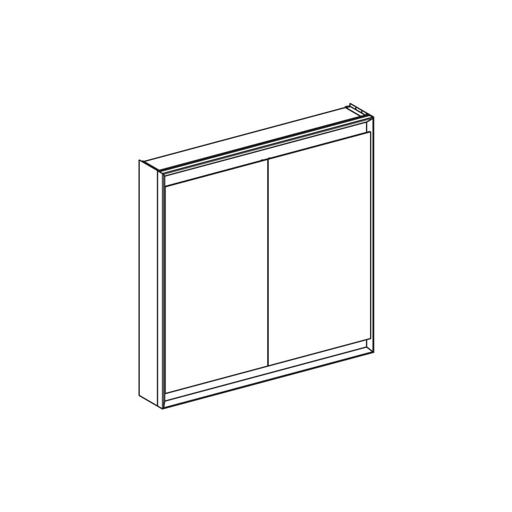 Geberit ONE Spiegelschrank mit ComfortLight, 2 Türen, AP-Montage, Höhe 90cm B 90cm, ... GEBERIT-505813001 4025410935151 (Abb. 3)