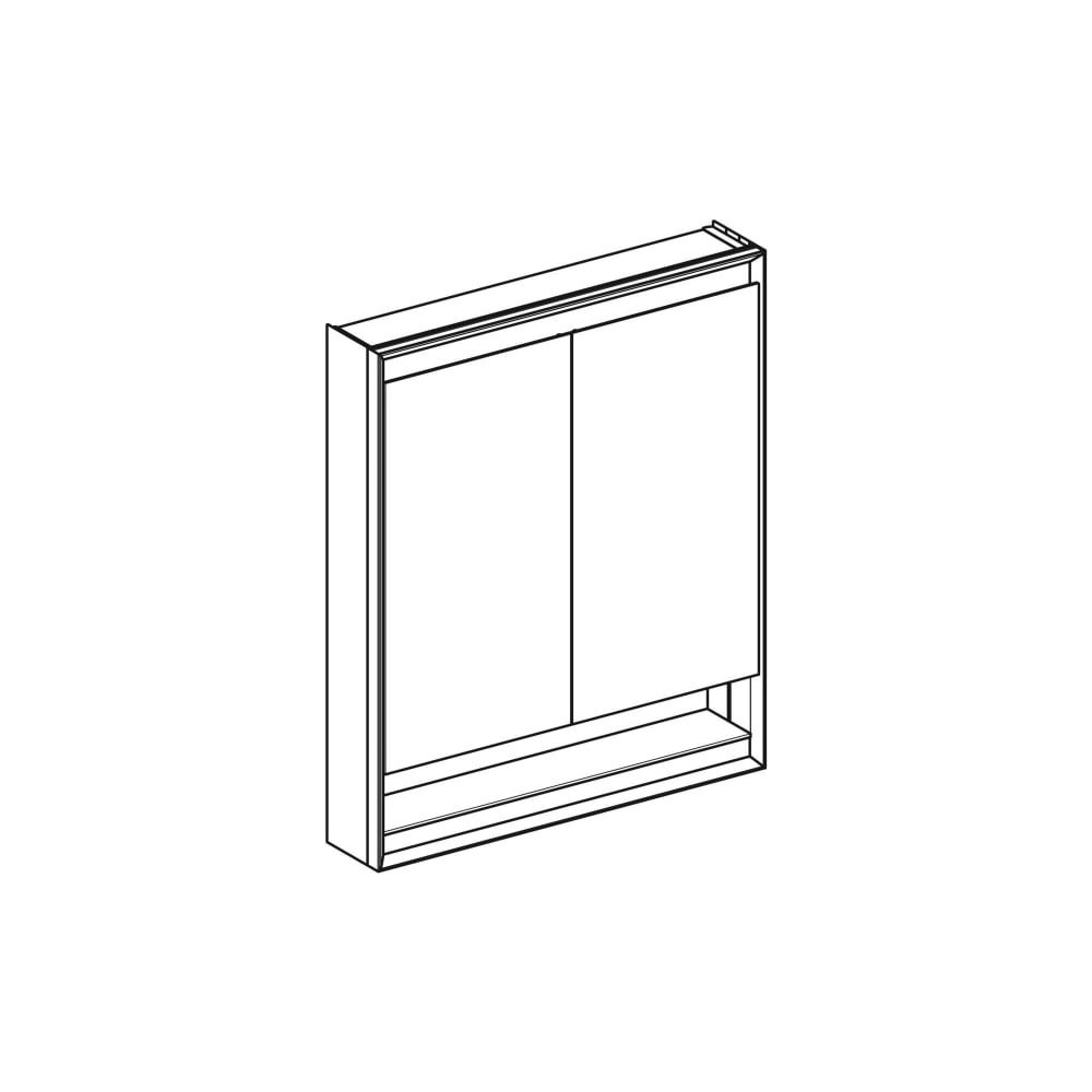 Geberit ONE Spiegelschrank mit Nische und ComfortLight, 2 Türen, AP-Montage, H 90cm ... GEBERIT-505832001 4025410935519 (Abb. 3)