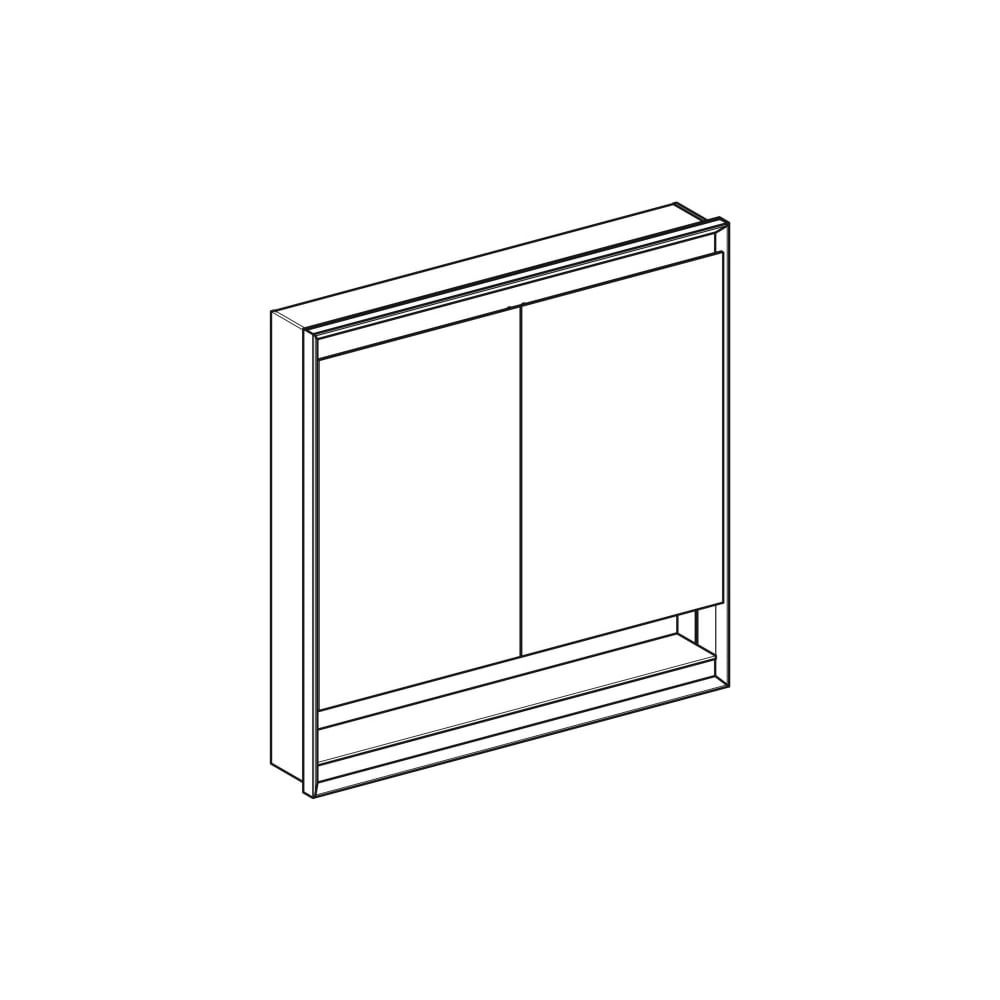Geberit ONE Spiegelschrank mit Nische und ComfortLight, 2 Türen, UP-Montage, H 90cm ... GEBERIT-505823001 4025410935359 (Abb. 3)
