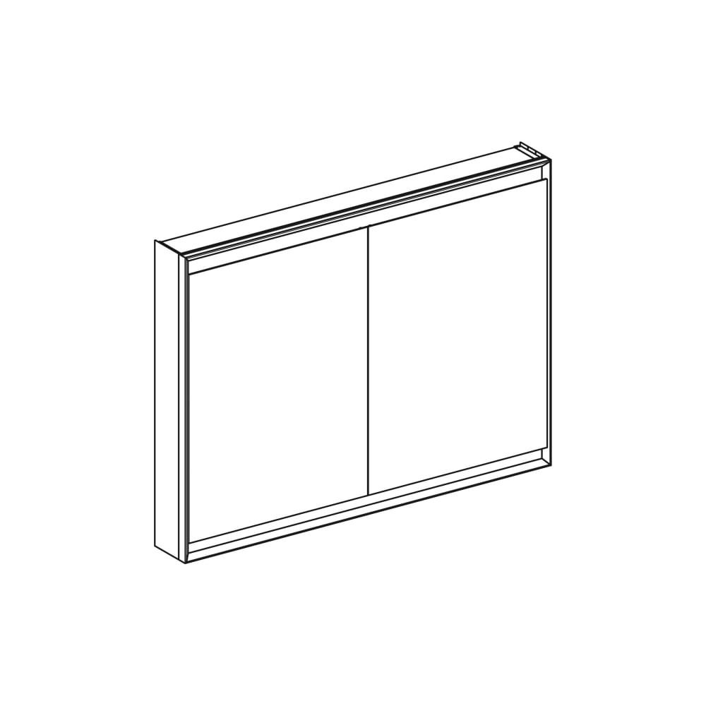 Geberit ONE Spiegelschrank mit ComfortLight, 2 Türen, AP-Montage, Höhe 90cm B 120cm,... GEBERIT-505815001 4025410935236 (Abb. 3)