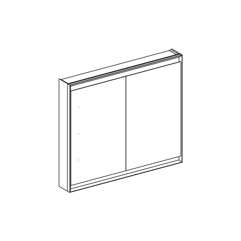 Geberit ONE Spiegelschrank mit ComfortLight, 2 Türen, AP-Montage, Höhe 90cm B 105cm,... GEBERIT-505814001 4025410935199 (Abb. 3)