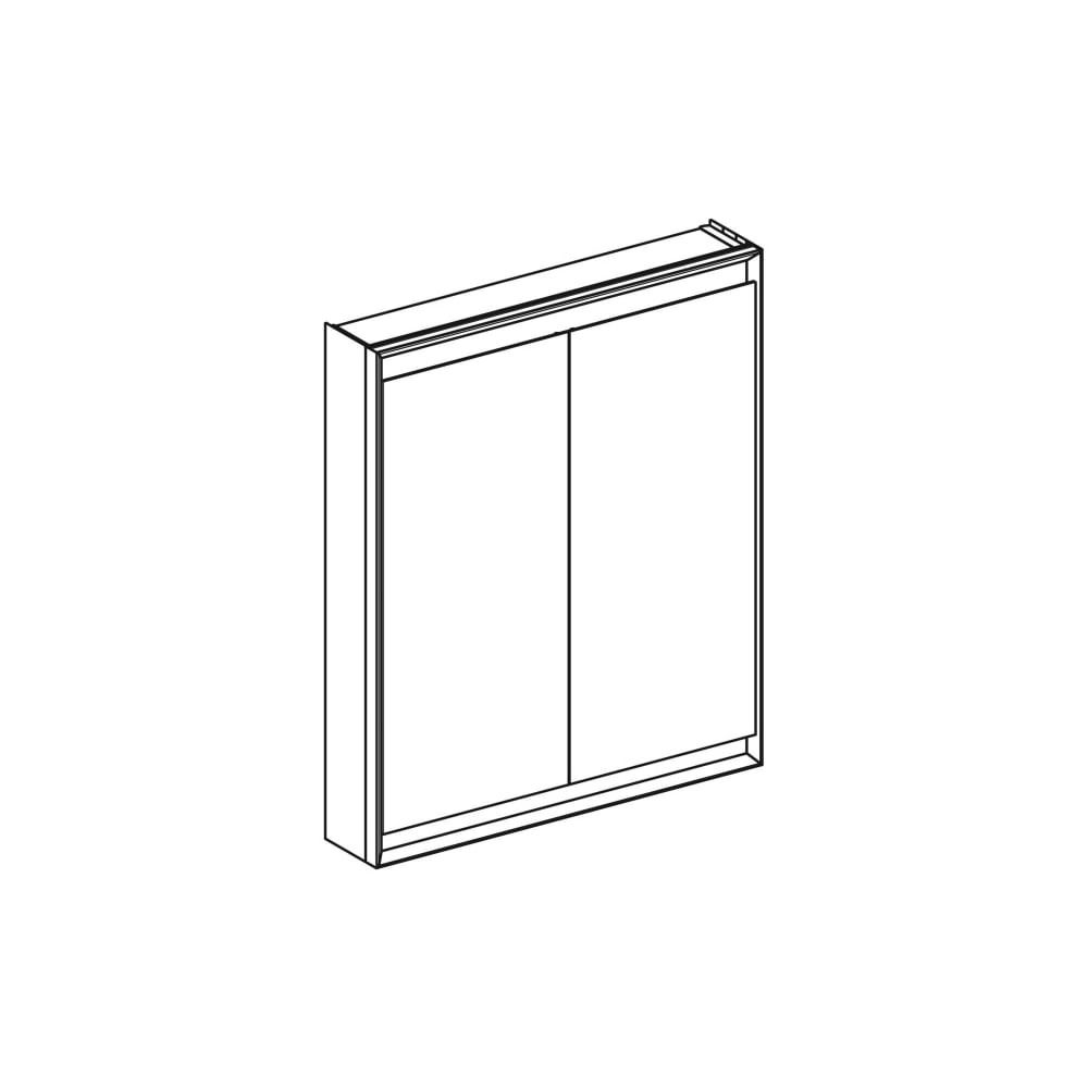 Geberit ONE Spiegelschrank mit ComfortLight, 2 Türen, AP-Montage, Höhe 90cm B 75cm, ... GEBERIT-505812002 4025410935120 (Abb. 3)