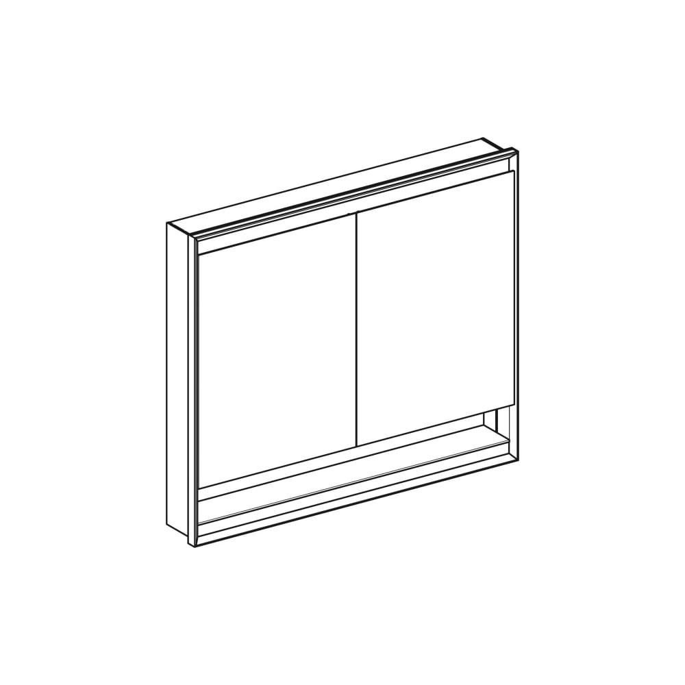 Geberit ONE Spiegelschrank mit Nische und ComfortLight, 2 Türen, UP-Montage, H 90cm ... GEBERIT-505824002 4025410935403 (Abb. 3)