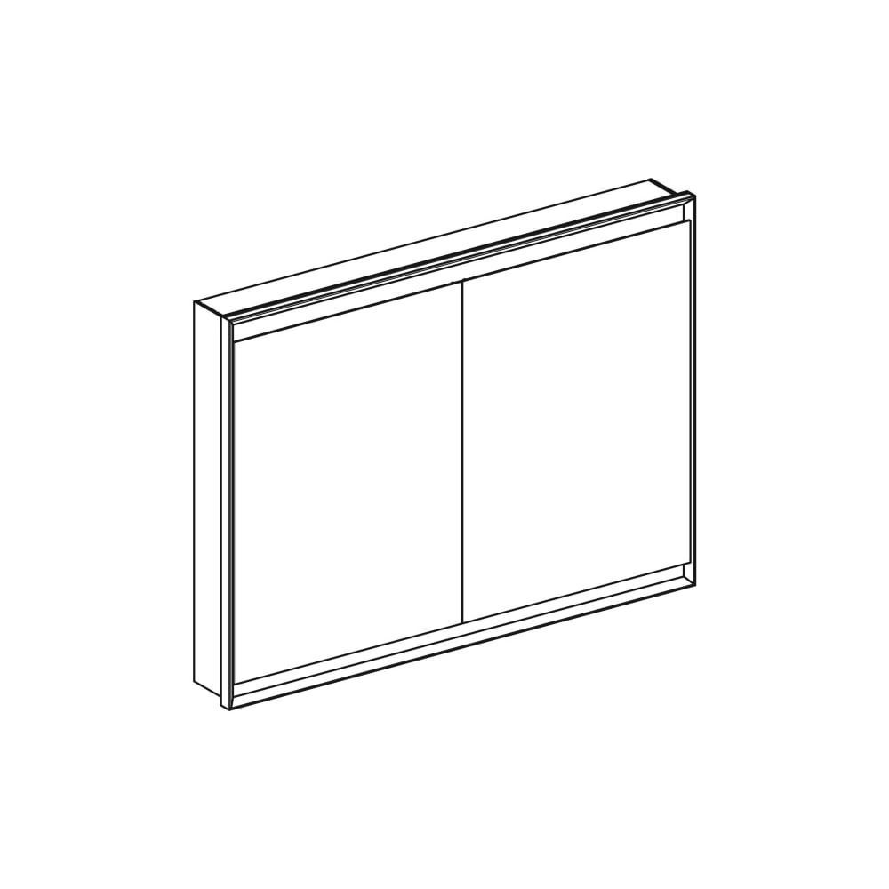 Geberit ONE Spiegelschrank mit ComfortLight, 2 Türen, UP-Montage, Höhe 90cm B 120cm,... GEBERIT-505805002 4025410935045 (Abb. 3)