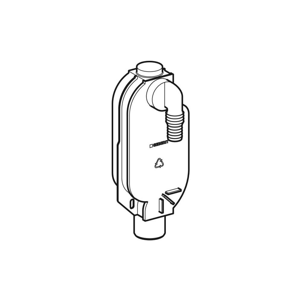 Geberit Unterputz-Geruchsverschluss für Geräte Außendurchmesser 40mm, weiß-alpin... GEBERIT-862173111 4025416144908 (Abb. 2)