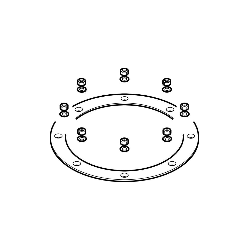 Geberit Set Flachdichtung für Geberit Pluvia Befestigungsflansch für Rinnen... GEBERIT-240408001 4025416047223 (Abb. 3)