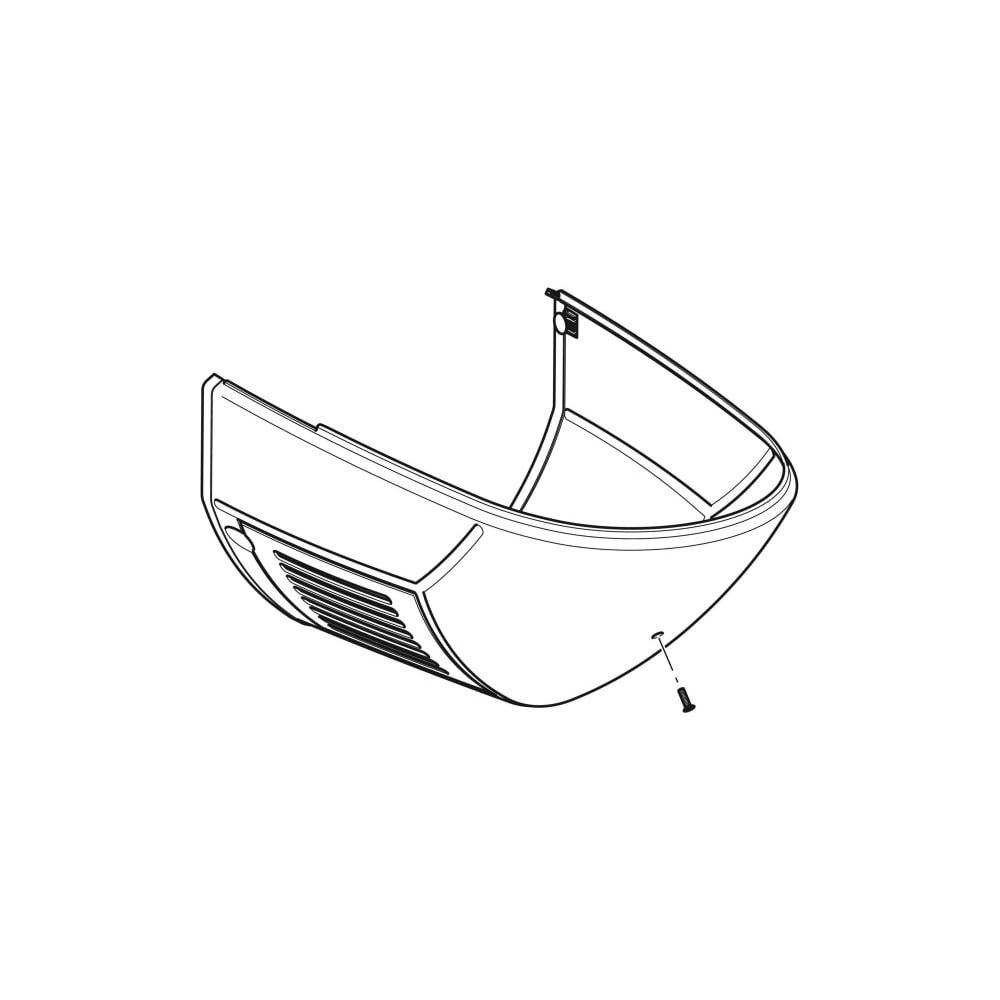 Geberit Verschalung für Wand-Dusch-WC, Geberit AquaClean 8000plus, Alpinweiß... GEBERIT-250029111 4025416582151 (Abb. 3)