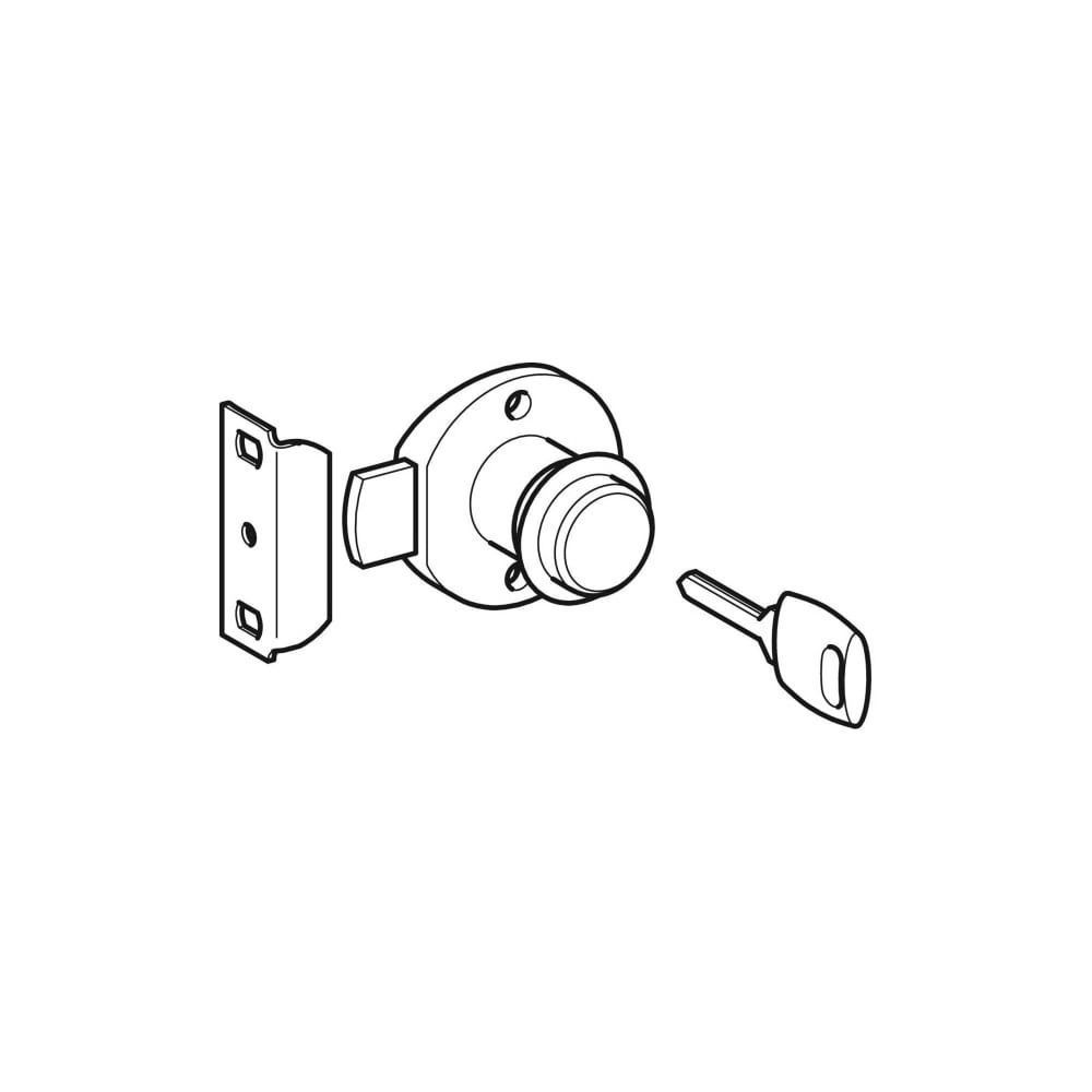 Geberit Bambini Schloss für Tür für Waschtischunterschrank... GEBERIT-245113001 4025410576309 (Abb. 3)