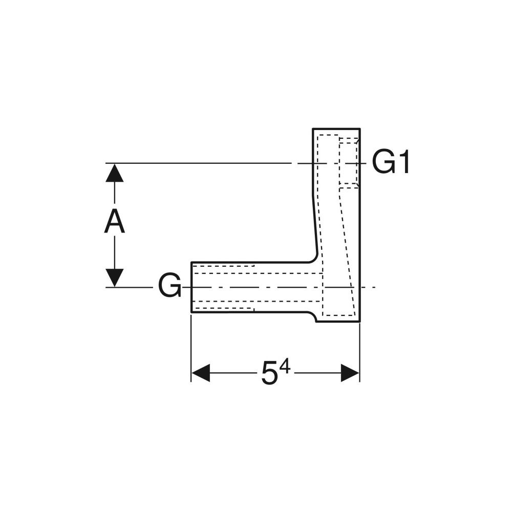 Geberit Nippel exzentrisch, Hochglanz verchromt... GEBERIT-215293211 4025416027492 (Abb. 5)