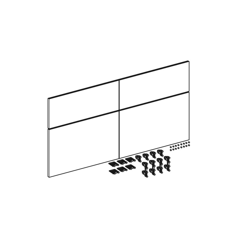 Geberit iCon Set Schubladenfronten für Unterschrank für Doppelwaschtisch, 4 Schublad... GEBERIT-245277001 4025410582331 (Abb. 3)