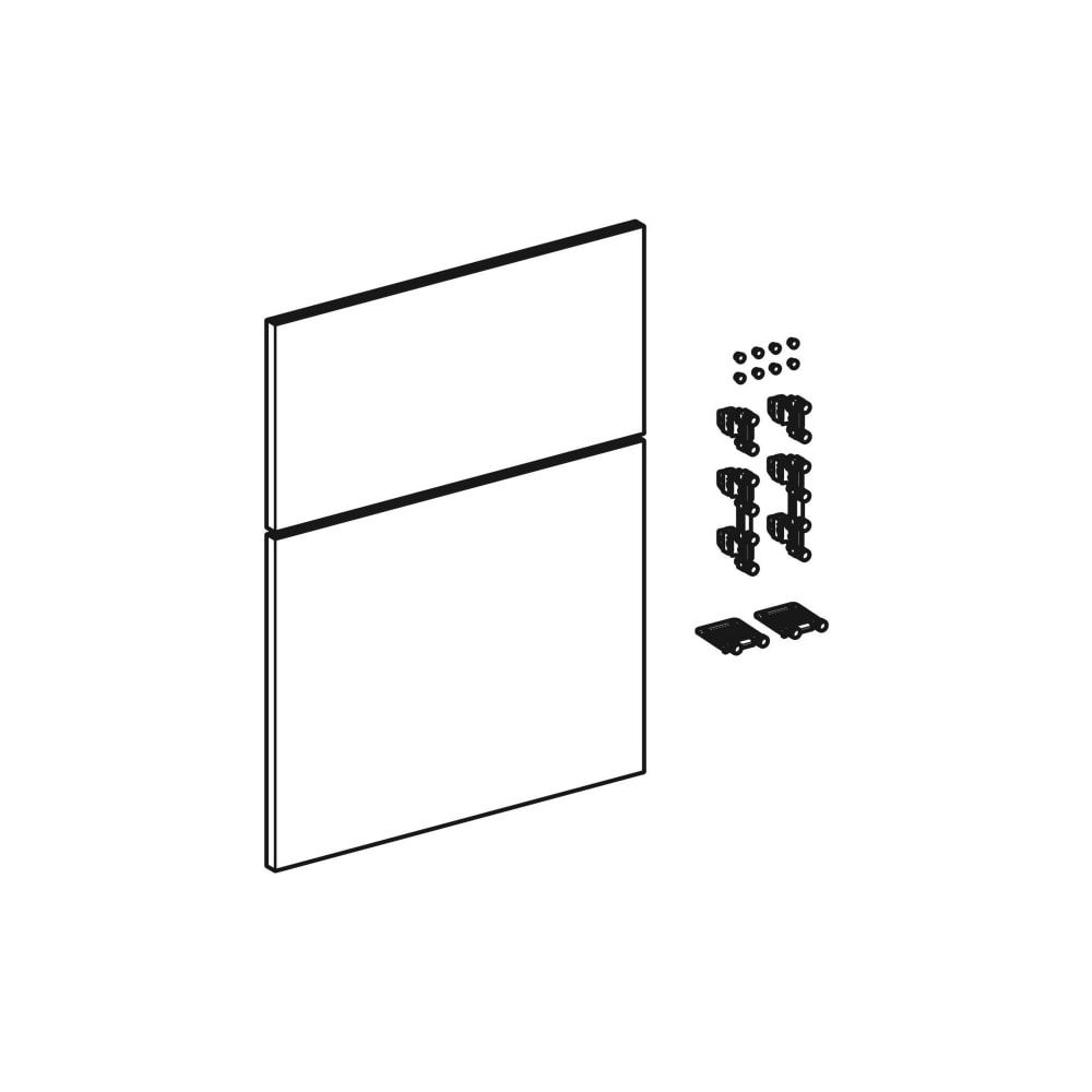 Geberit iCon Set Schubladenfronten für niedrigen Seitenschrank, 2 Schubladen, Breite... GEBERIT-245284001 4025410582409 (Abb. 3)