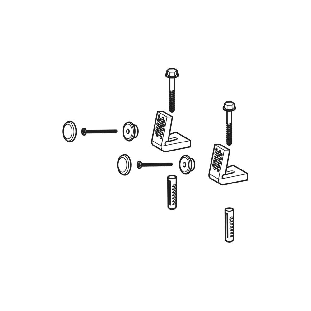 Geberit Befestigungsmaterial für Stand-WC und Standbidet, Befestigung an Boden... GEBERIT-597175000 4022009265323 (Abb. 4)