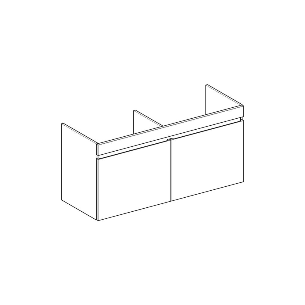 Geberit Renova Plan Unterschrank für Doppelmöbelwaschtisch 2 Schubladen, 2 Innensch.... GEBERIT-501939001 4025410524904 (Abb. 3)