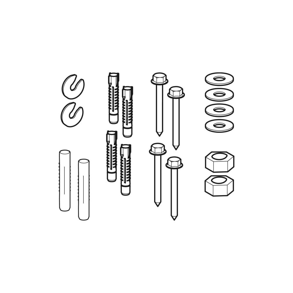 Geberit Befestigungsmaterial für Geberit AquaClean Mera Classic WC-Komplettanlage St... GEBERIT-244114001 4025416141631 (Abb. 3)