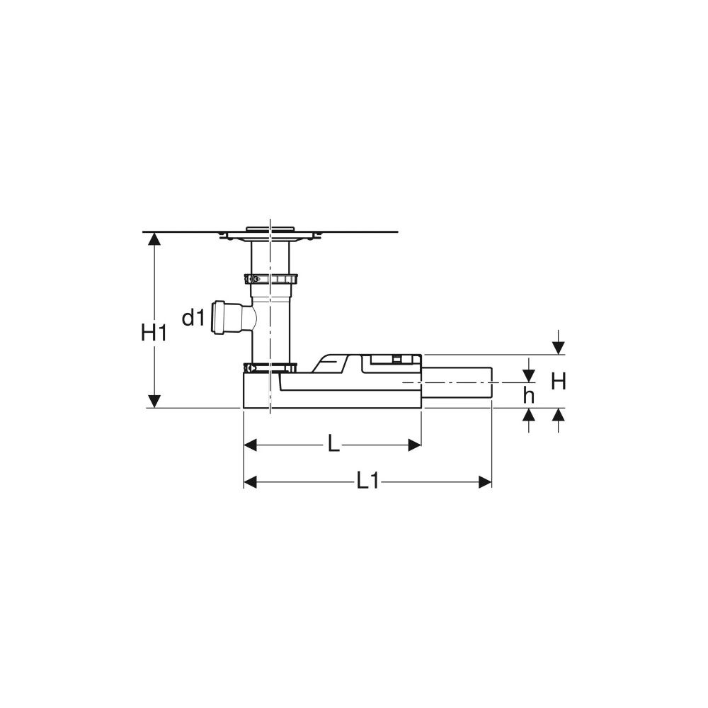 Geberit Duschbodenablauf mit Zulauf Außendurchmesser 50mm... GEBERIT-154059001 4025410592385 (Abb. 7)