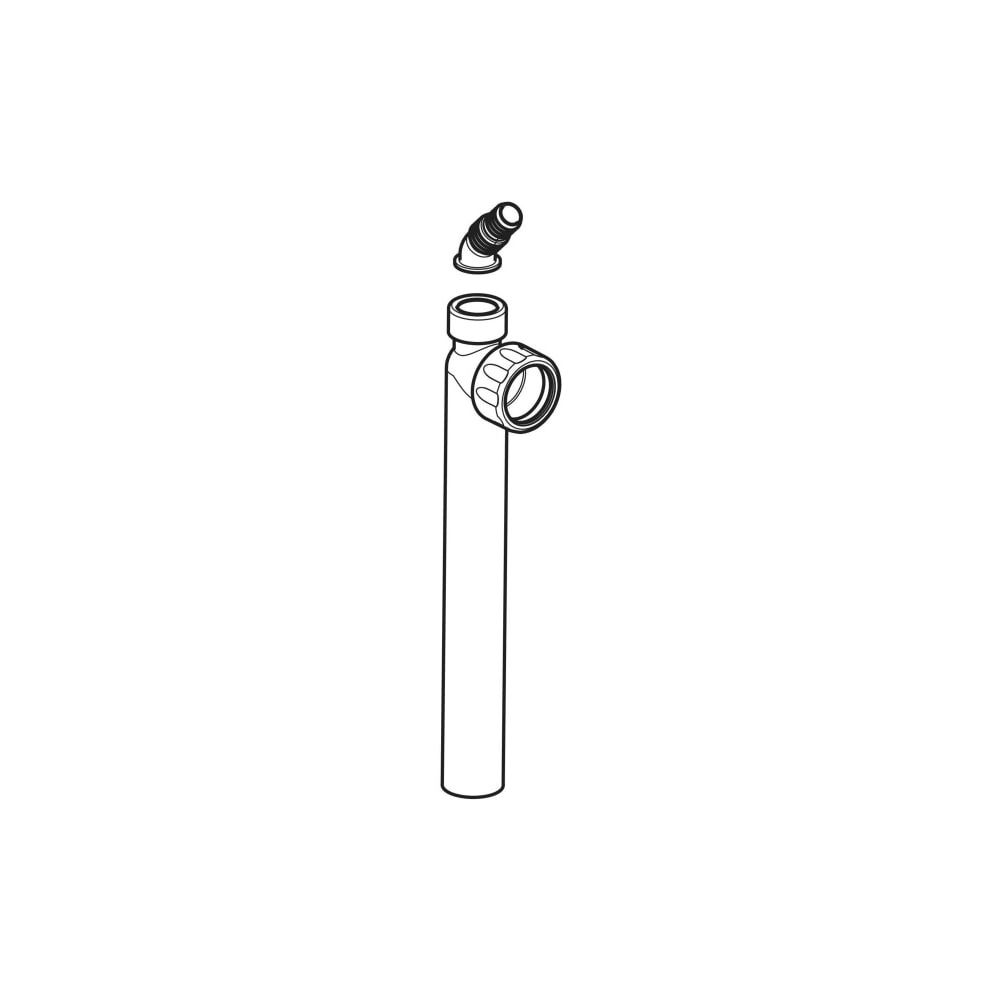 Geberit Anschlussbogen mit Schlauchanschluss Außendurchmesser 40mm d1 19/23mm, Alpin... GEBERIT-242101111 4025416861423 (Abb. 4)