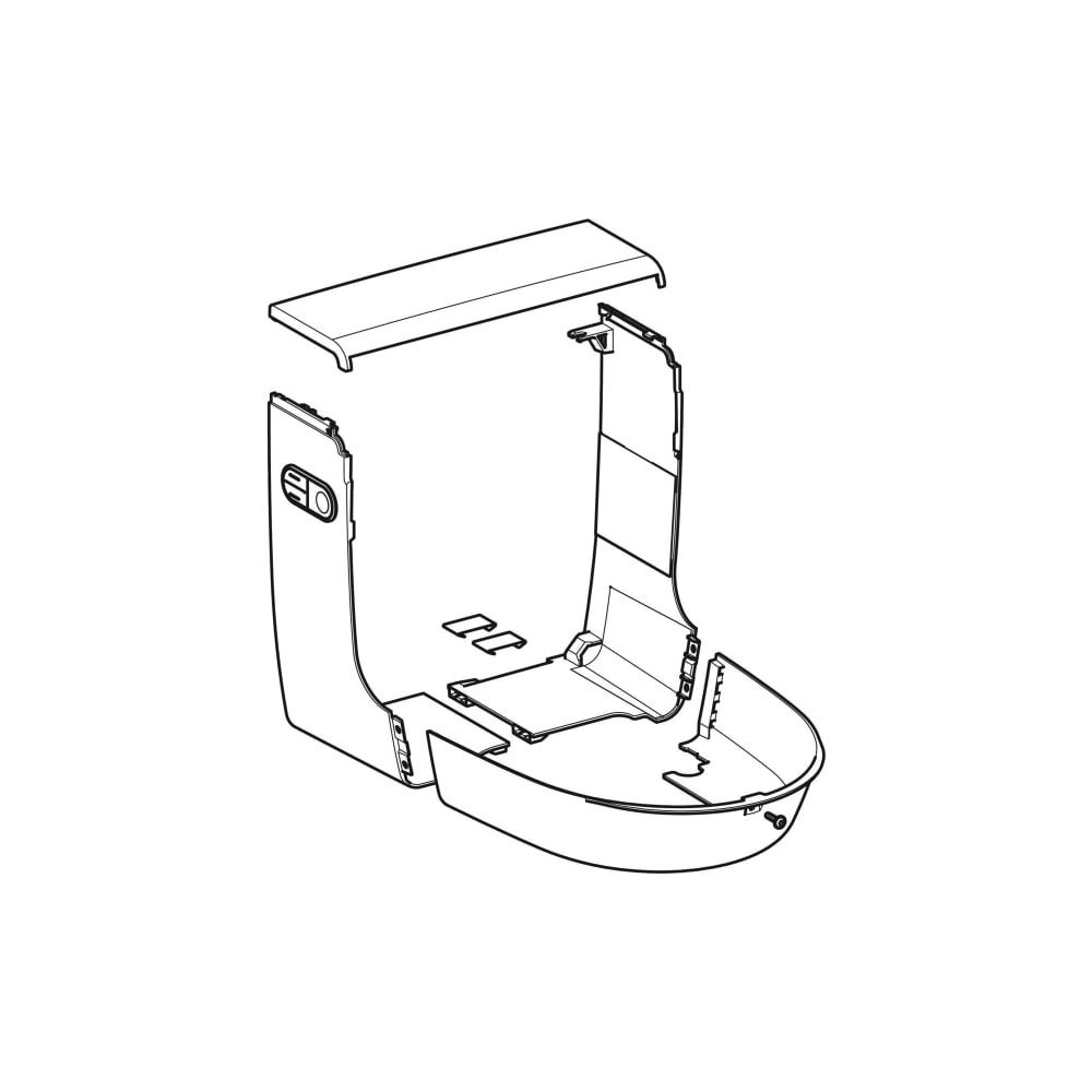Geberit Set Designabdeckung für Geberit AquaClean Mera, Hochglanz verchromt... GEBERIT-243102211 4025416317791 (Abb. 3)