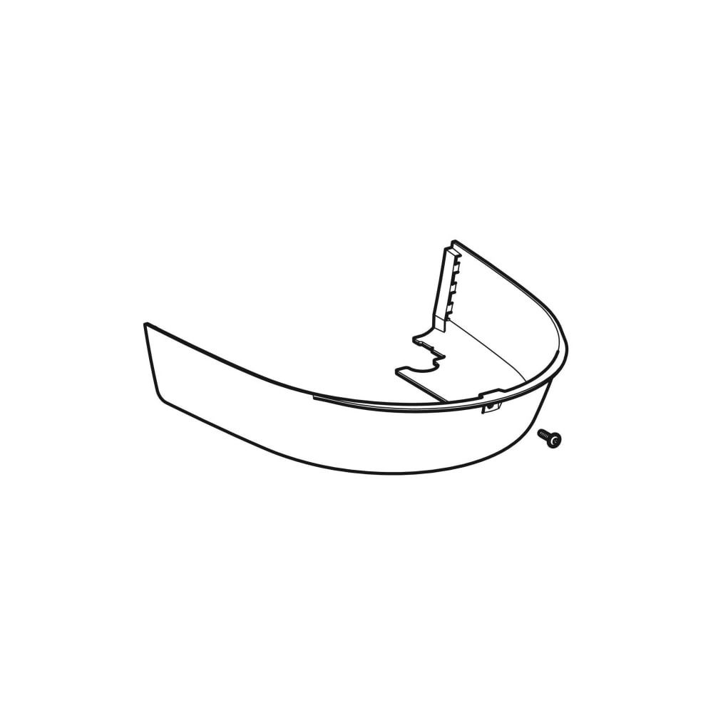 Geberit Designabdeckung unten für Geberit AquaClean Mera, Hochglanz verchromt... GEBERIT-243201211 4025416429005 (Abb. 3)