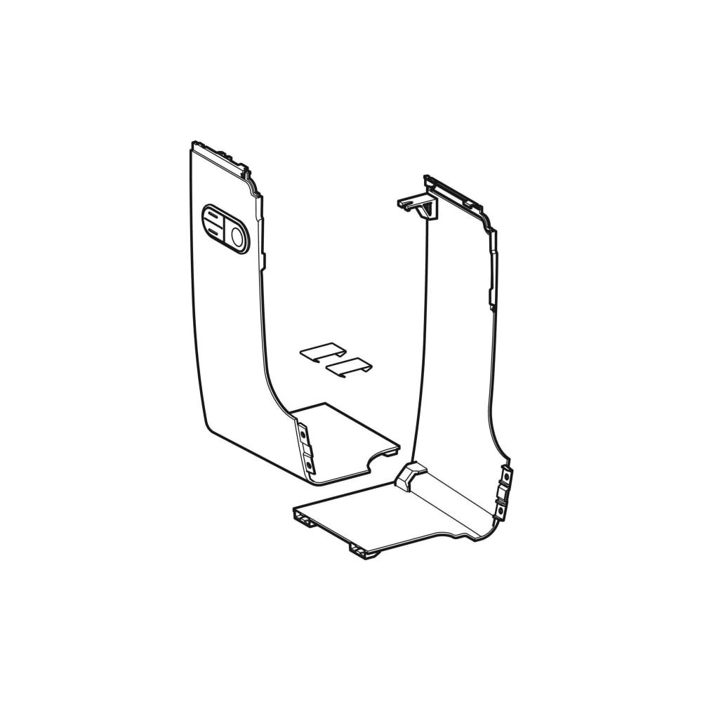 Geberit Set Designabdeckung seitlich für Geberit AquaClean Mera, Weiß... GEBERIT-243200111 4025416428879 (Abb. 3)