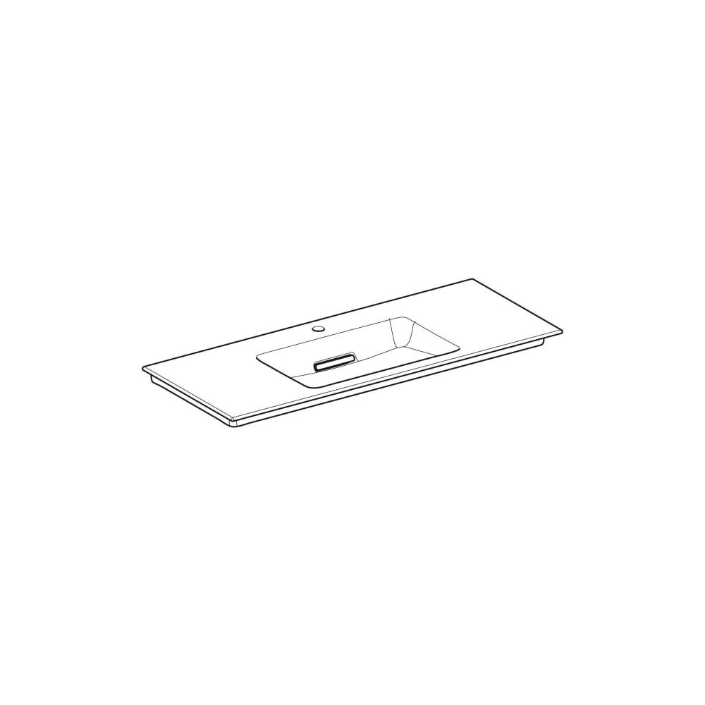 Geberit ONE Möbelwaschtisch Abgang horizontal, B 120cm T 48cm Hahnloch mittig, ohne ... GEBERIT-505017001 4025410593757 (Abb. 3)