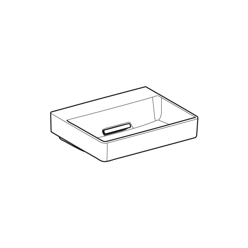 Geberit ONE Aufsatzwaschtisch rechteckig, Abgang horizontal, 50cm T 41cm o. Hahnloch... GEBERIT-505025001 4025410593801 (Abb. 3)