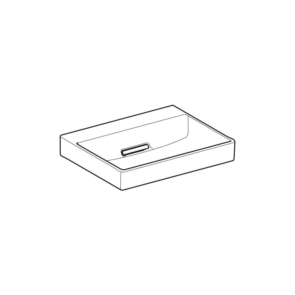 Geberit ONE Waschtisch Abgang horizontal, B 60cm, Tiefe 48cm, ohne Hahnloch, ohne Üb... GEBERIT-505033001 4025410593863 (Abb. 3)