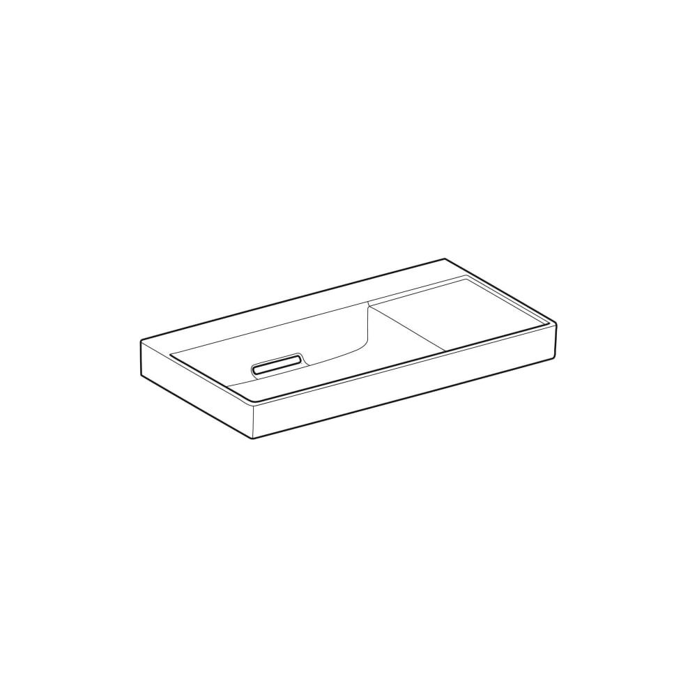 Geberit ONE Waschtisch Abgang horizontal Ablagefläche rechts 90cm T 48cm o. HL ohne ... GEBERIT-505042001 4025410593931 (Abb. 3)