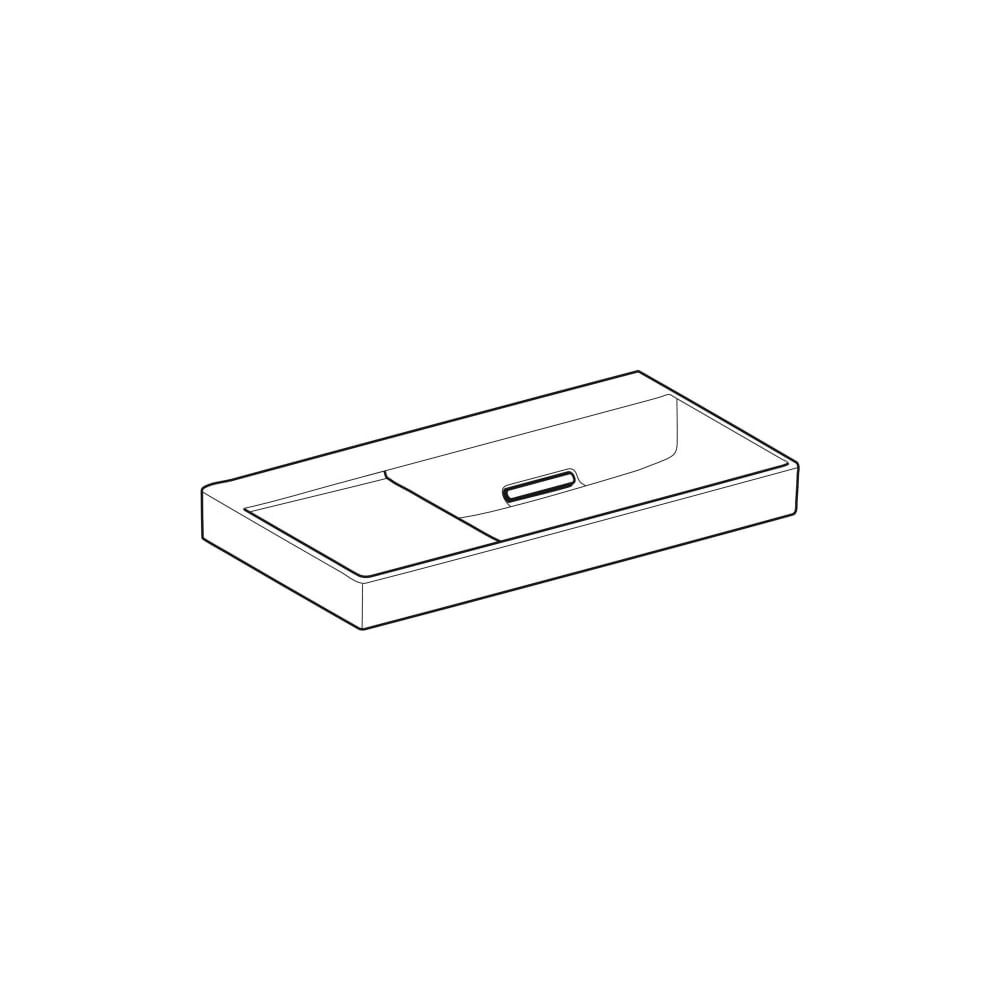 Geberit ONE Waschtisch Abgang horizontal Ablagefläche links 90cm T 48cm o. ohne Hahn... GEBERIT-505044001 4025410593955 (Abb. 3)