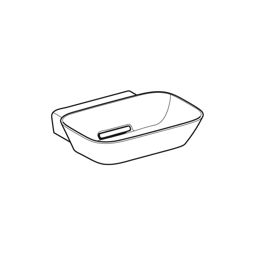 Geberit ONE Aufsatzwaschtisch Schalenform Abgang horizontal 50x42,5cm ohne ohne Hahn... GEBERIT-505052001 4025410594037 (Abb. 3)