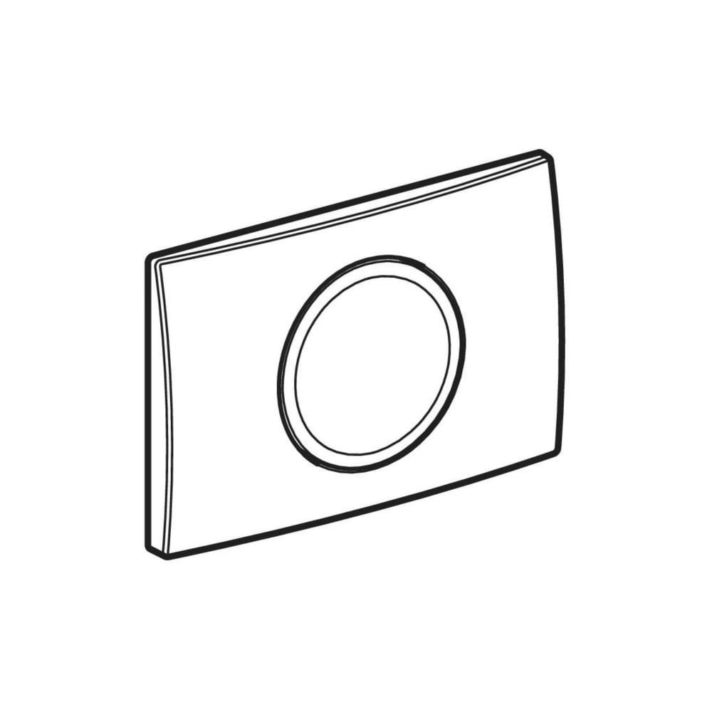 Geberit Delta 15 Drückerplatte für Spül-Stopp-Spülung, Mattverchromt... GEBERIT-115120465 4025410652850 (Abb. 6)