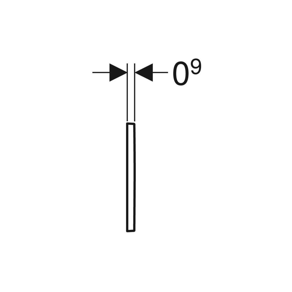 Geberit Typ 20 (Typ 30) Drückerplatte für Urinalsteuerung mit pneumatischer Spülausl... GEBERIT-243270KN1 4025416522072 (Abb. 7)