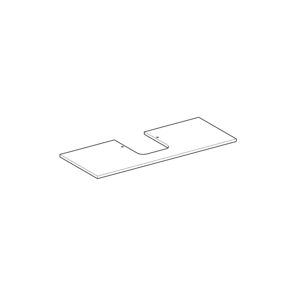 Geberit ONE Waschtischplatte Ausschnitt mittig Steinzeug für Aufsatzwaschtisch Schal... GEBERIT-505105001 4025410630919 (Abb. 7)