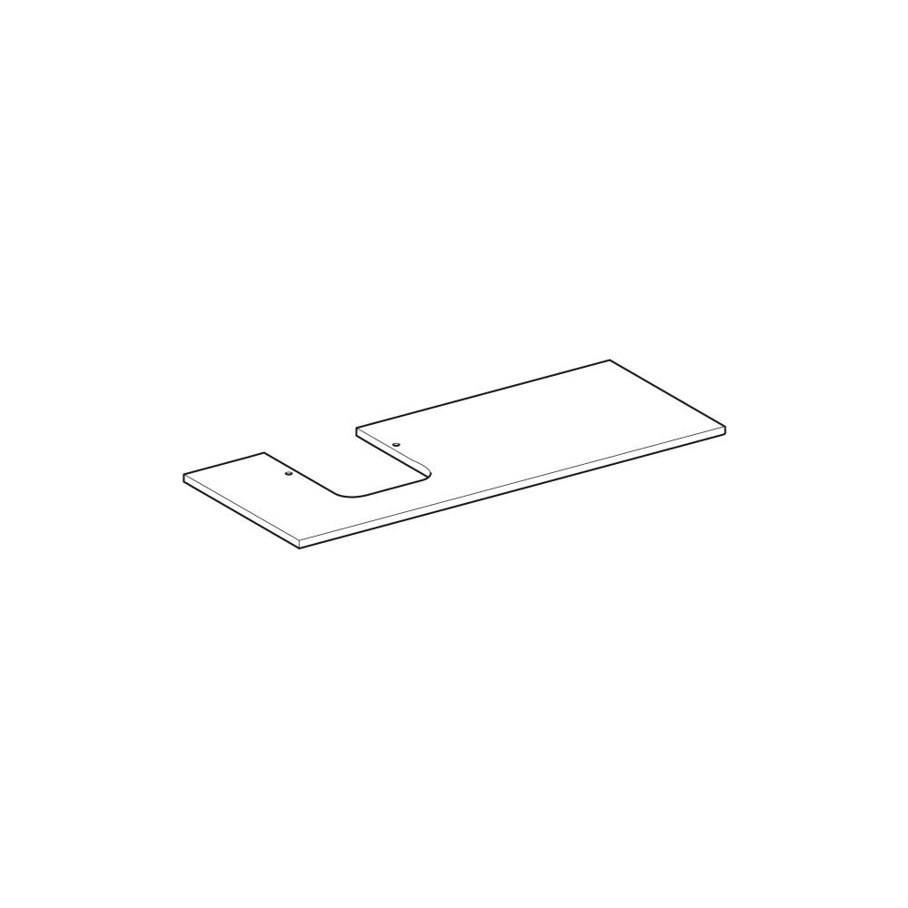 Geberit ONE Waschtischplatte Ausschnitt links Steinzeug für Aufsatzwaschtisch Schale... GEBERIT-505125002 4025410631107 (Abb. 3)