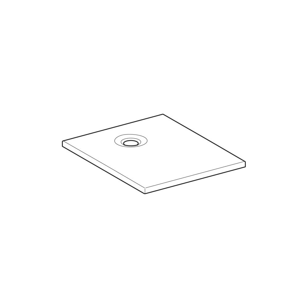 Geberit Nemea Rechteckduschwanne 90x75x3,5cm, Mattweiß... GEBERIT-550592001 4025410627186 (Abb. 7)
