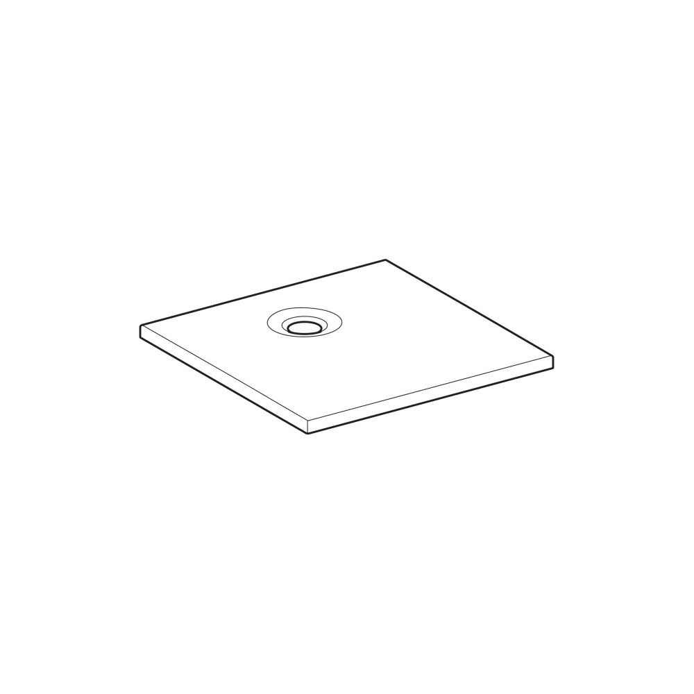 Geberit Nemea quadratische Duschwanne 80x80x3,5cm, Mattweiß... GEBERIT-550590001 4025410627148 (Abb. 7)