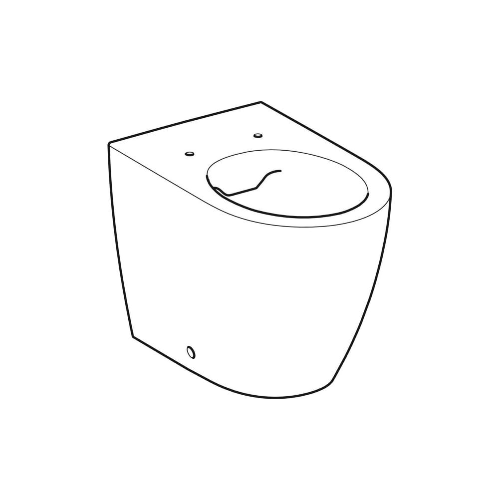 Geberit iCon Stand-WC Tiefspüler, wandbündig, geschlossene Form, Rimfree Tiefe 56cm,... GEBERIT-502382001 4025410628008 (Abb. 3)