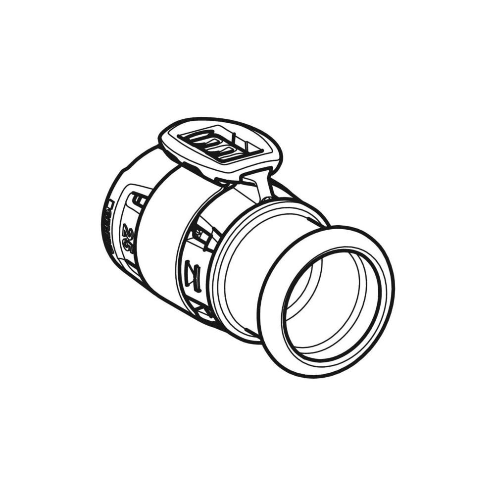 Geberit FlowFit Übergang auf Mapress, mit Pressmuffe, d 16mm, d1 15mm, Edelstahl 1.4... GEBERIT-620332001 4025410629999 (Abb. 3)