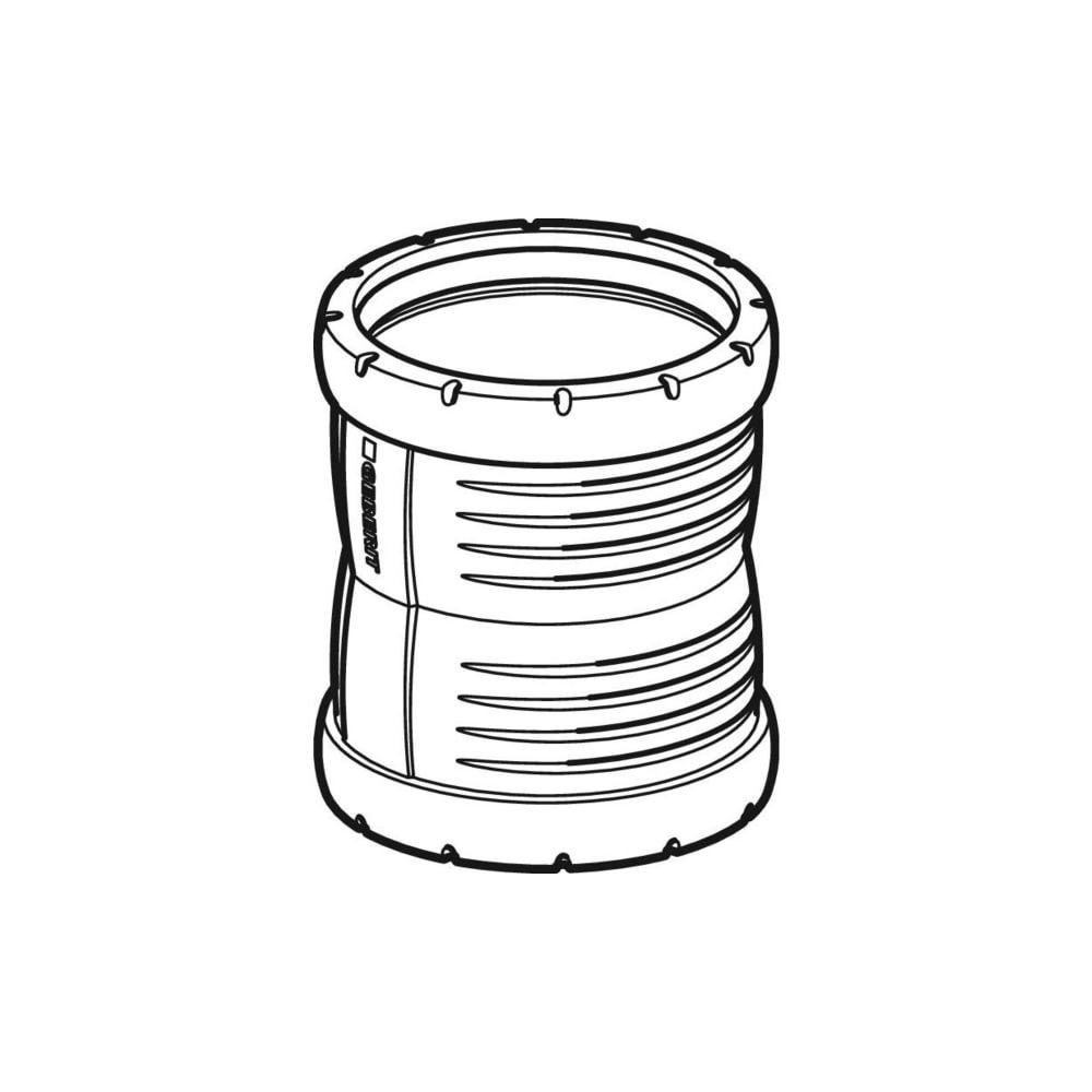 Geberit Silent-Pro Doppelsteckmuffe Außendurchmesser 50mm... GEBERIT-393216141 4025416473916 (Abb. 3)