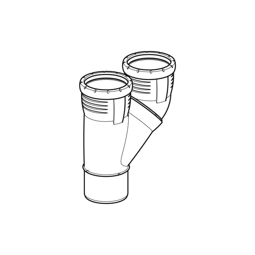 Geberit Silent-Pro Parallelabzweig 45 Grad d 90mm, d1 90mm... GEBERIT-393457141 4025416463832 (Abb. 3)