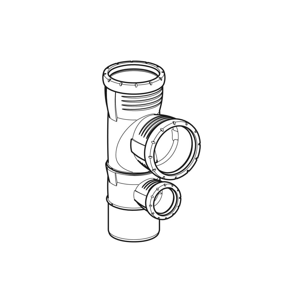 Geberit Silent-Pro Kombibogenabzweig 87,5 Grad d 90mm, d1 90mm, d2 50mm... GEBERIT-393456141 4025416460251 (Abb. 3)