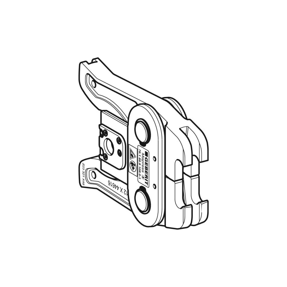 Geberit ZB 323 Mapress Zwischenbacke Typ 3 Außendurchmesser 76,1/88,9/108mm... GEBERIT-90795 4024723907954 (Abb. 3)
