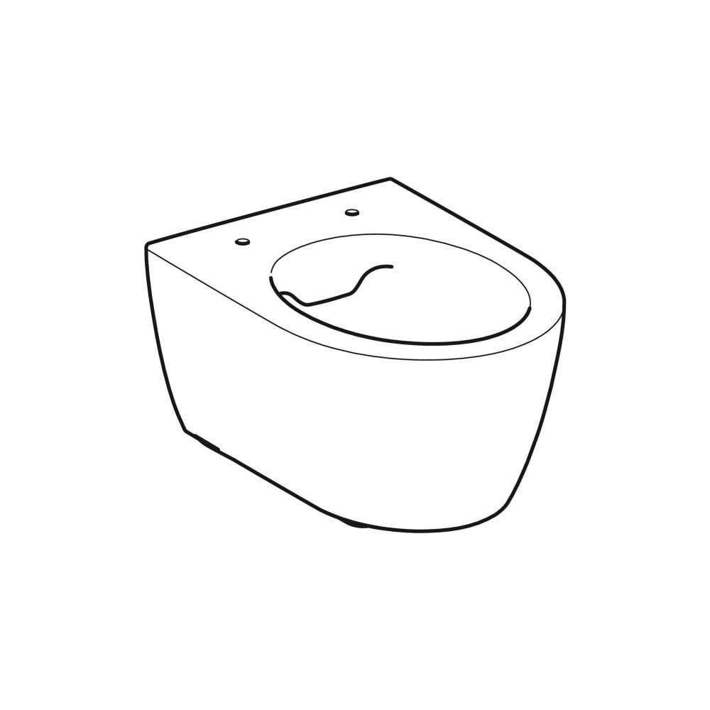 Geberit iCon Wand-WC Tiefspüler, verkürzte Ausladung 49cm geschlossene Form, Rimfree... GEBERIT-502380008 4025410627988 (Abb. 3)