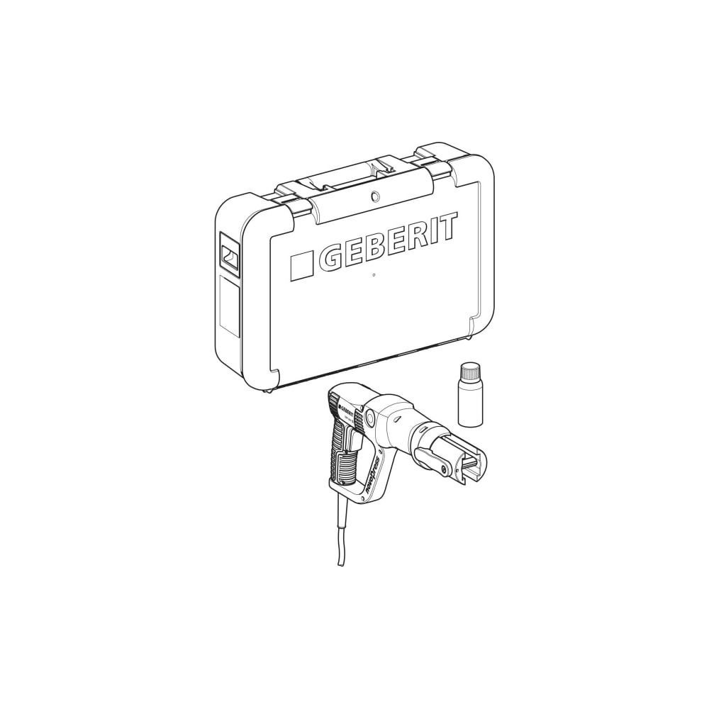 Geberit EFP 203 Pressgerät Typ 2, im Koffer, 230V/50-60 Hz, Steckertyp CEE 7/17, Lei... GEBERIT-691113P21 4025416582397 (Abb. 5)