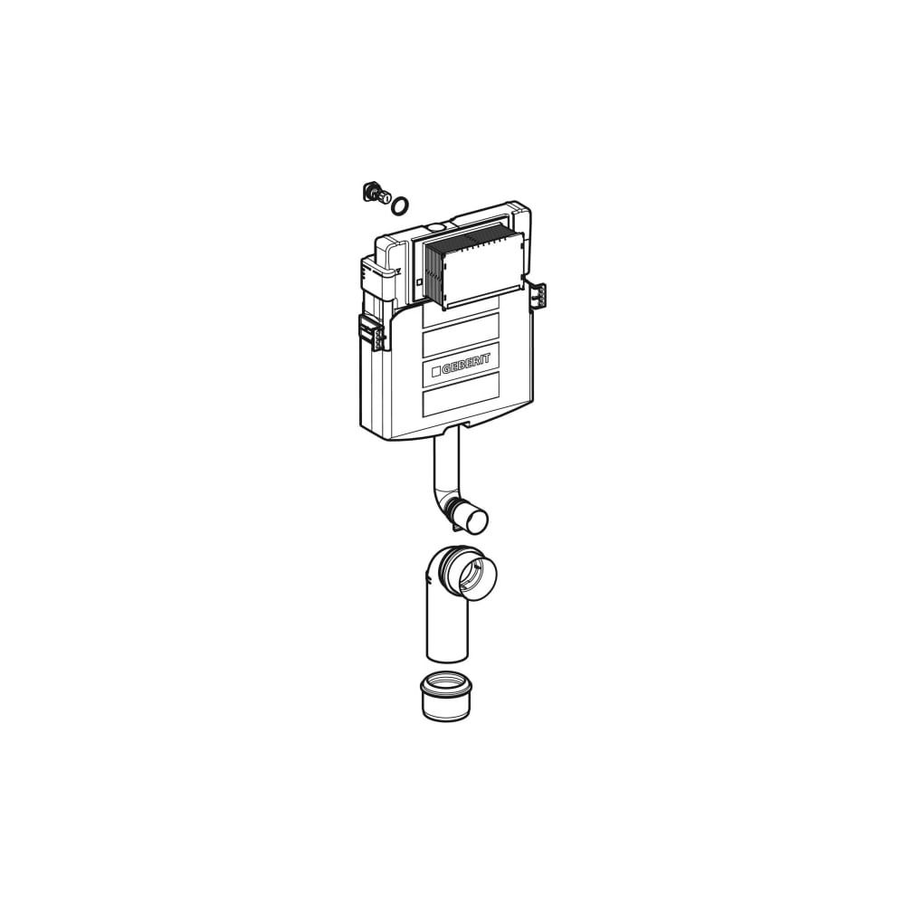 Geberit Sigma Unterputzspülkasten 12cm, 6 oder 3 Liter, mit Betätigung von vorne... GEBERIT-109301005 4025416753391 (Abb. 2)