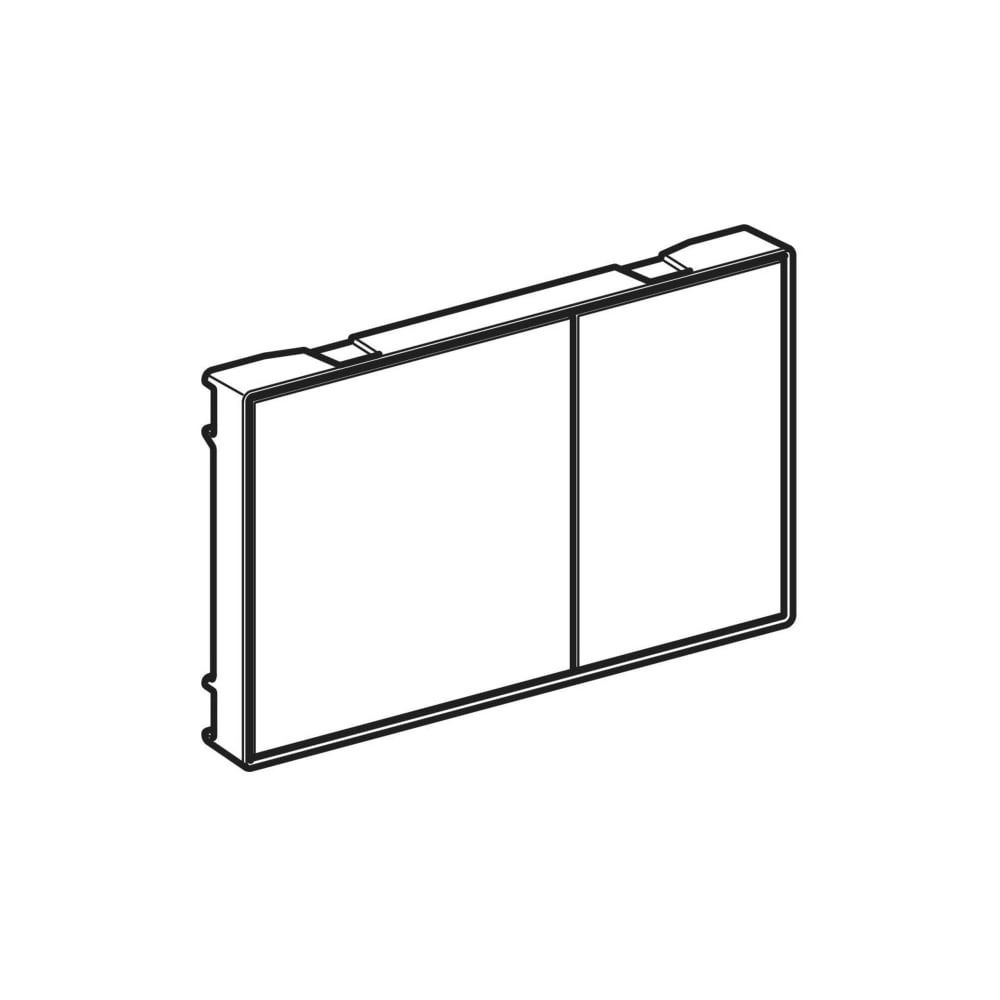 Geberit Sigma 60 Drückerplatte, 2-Mengen-Spülung, Square, flächenbündig Weiß, verspi... GEBERIT-115640SI1 4025416546818 (Abb. 7)