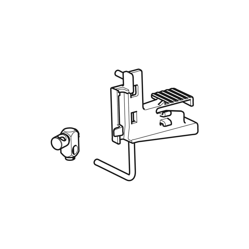 Geberit Hubstange mit Lager, Verbindungsstück für ONE Waschtisch mit horizontalem Ab... GEBERIT-245601001 4025410706508 (Abb. 3)