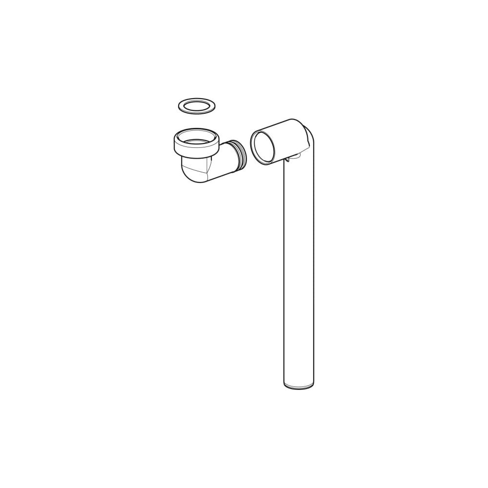 Geberit Anschlussbogen für ONE Waschtisch mit horizontalem Abgang... GEBERIT-245602001 4025410707116 (Abb. 3)