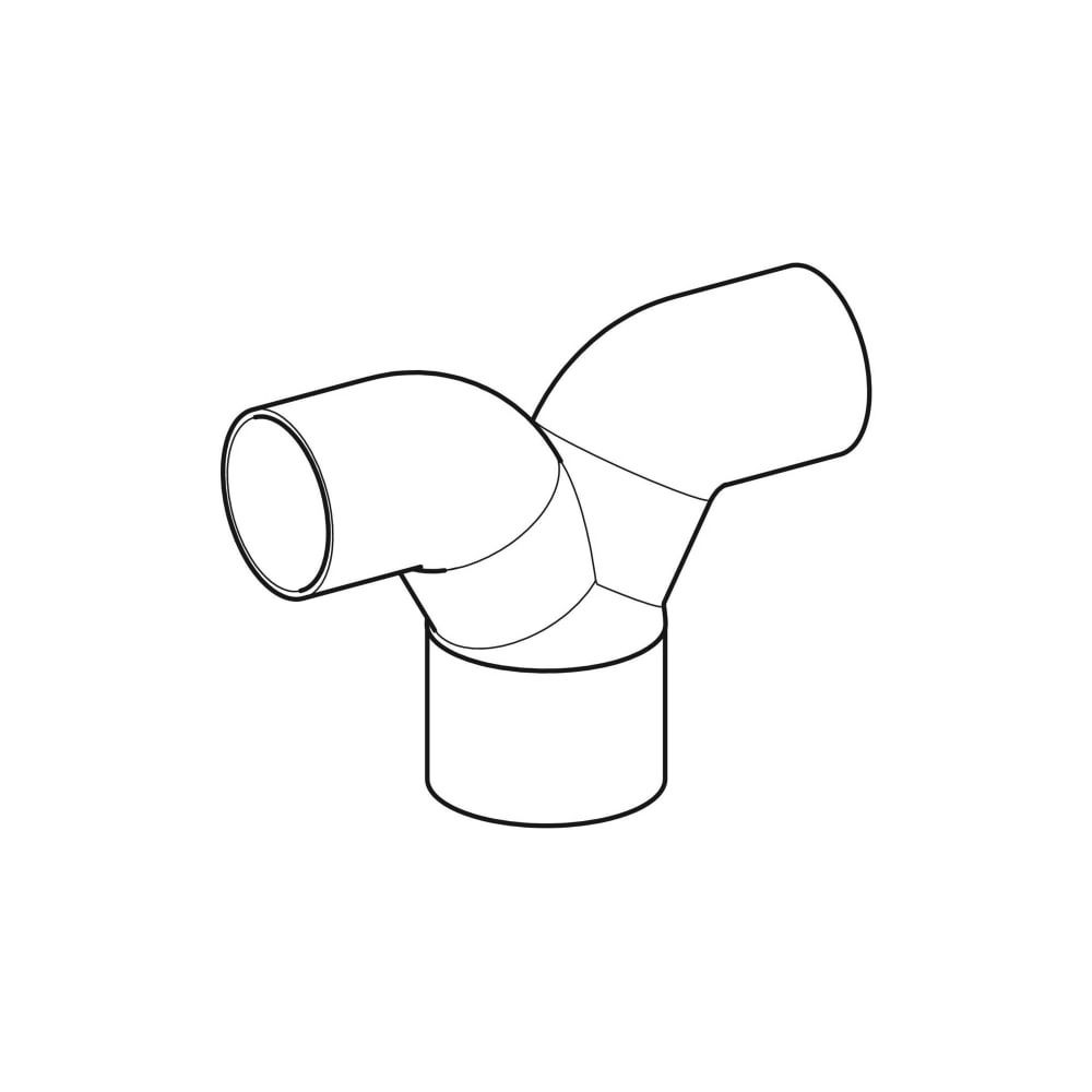 Geberit Silent db20 Hosenabzweig 2x90 Grad Außendurchmesser 110mm... GEBERIT-310481141 4025410603340 (Abb. 3)