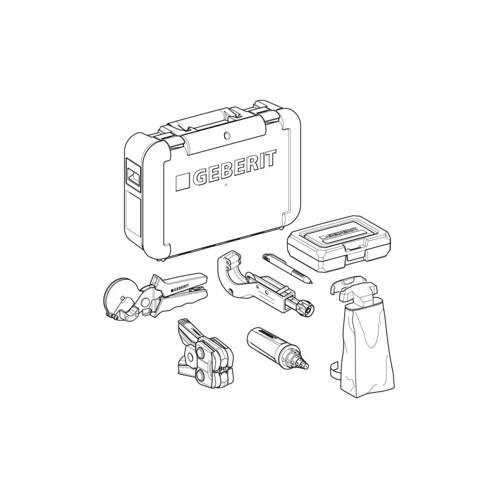 Geberit FlowFit Koffer bestückt mit Werkzeugen 10-P, 2 Kompatibilität, 16/20/25/32/4... GEBERIT-655084001 4025410054296 (Abb. 3)